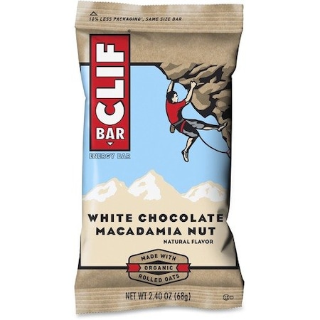 Clif Bar & Co CLIF Bar 161009, ENERGY BAR, WHITE CHOCOLATE MACADAMIA NUT, 2.4 OZ, 12PK CBC161009